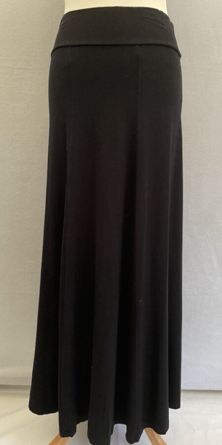 preloved Anthology by JD jersey black maxi skirt in jersey