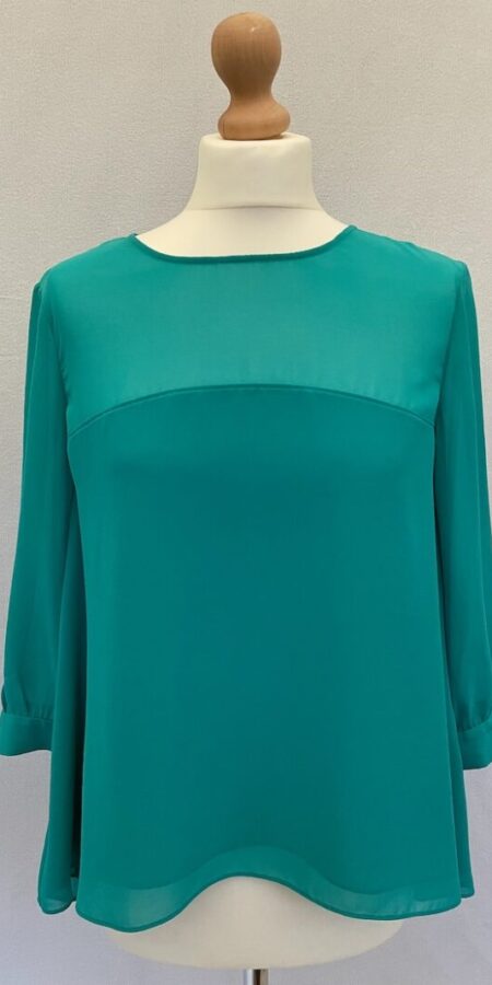 French Connection turquoise blouse