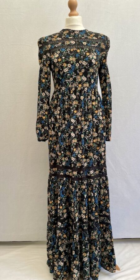 modest preloved long maxi dress by Superdry