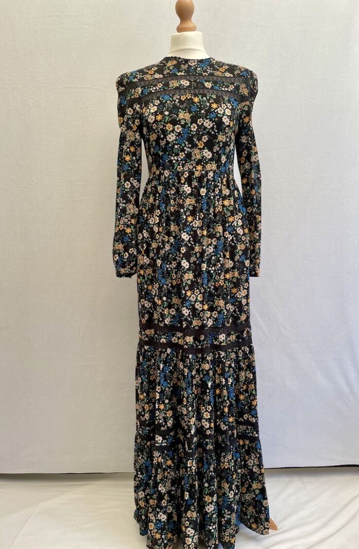 modest preloved long maxi dress by Superdry