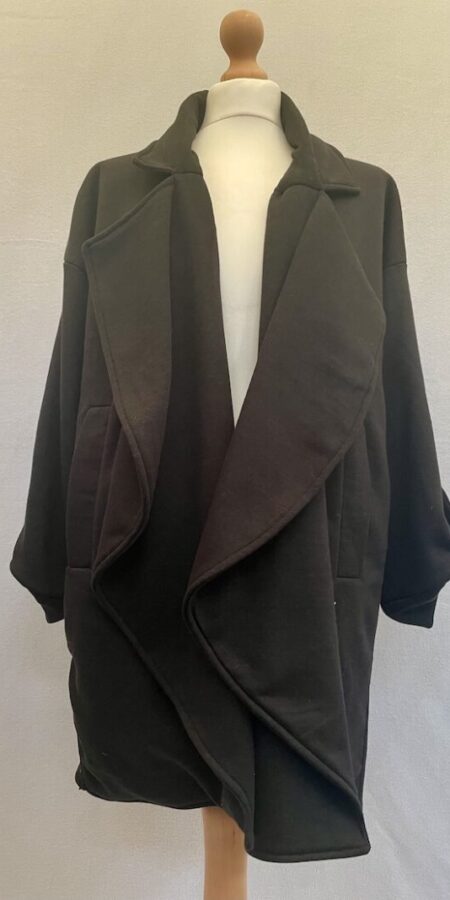 Khaadi oversized black cardigan jacket new with tag