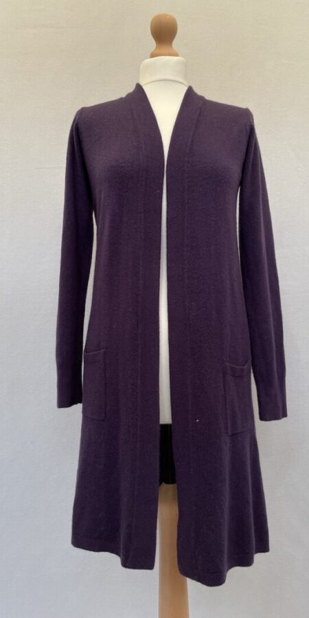 Principles aubergine purple open front cardigan