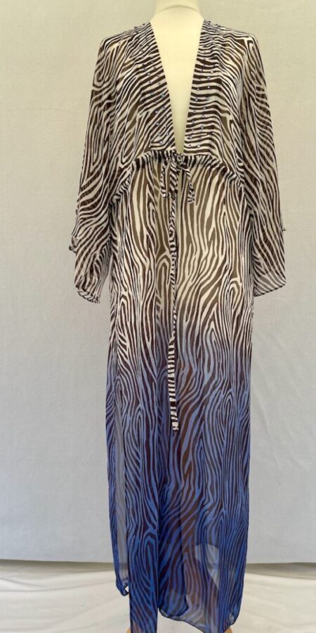 Resort zebra print sheer overwrap size 12 14