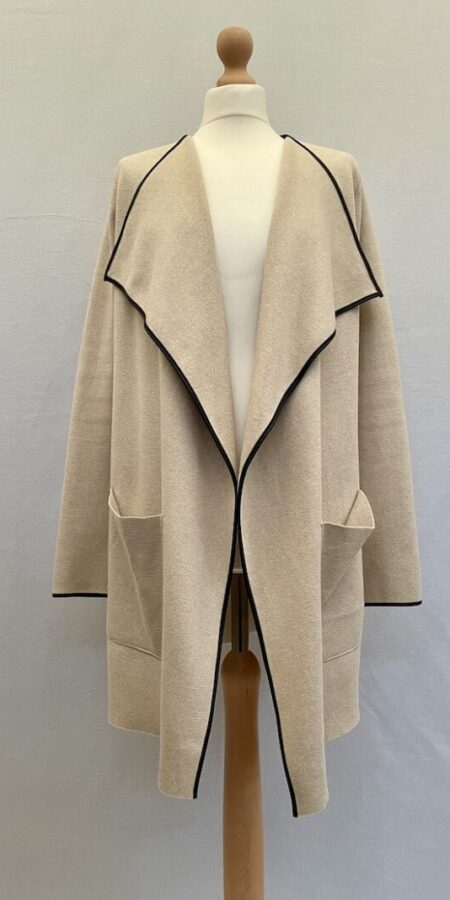 Zara knit open front beige cardigan