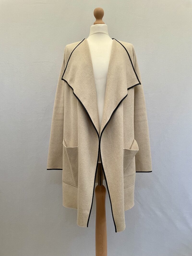 Zara knit open front beige cardigan