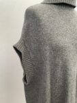 BCBG Max Azria grey knitted cashmere wool jumper full view