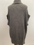 BCBG Max Azria grey knitted cashmere wool jumper full view