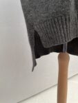 BCBG Max Azria grey knitted cashmere wool jumper full view