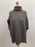 BCBG Max Azria grey knitted cashmere wool jumper full view