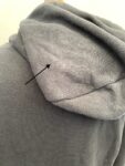 Hollister navy statement hoodie full view