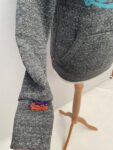 Superdry grey statement hoodie full view