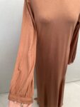 silk route terracotta abaya full view