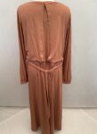 silk route terracotta abaya full view