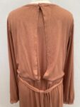 silk route terracotta abaya full view