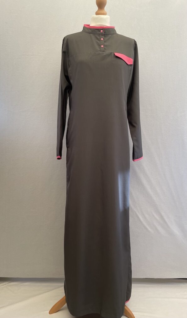 silk route london grey lightweight abaya size small