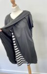 Black and White nursing top – full view