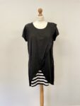 Black and White nursing top – full view