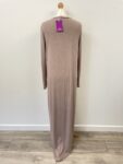 Brown:pink tall abaya – front