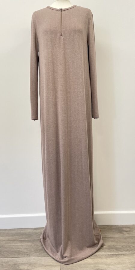 Pinkish abaya with light brown undertone - tall