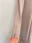 Brown:pink tall abaya – front