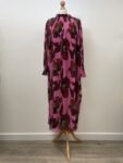 Forever Unique pleated pink purple dress – full view
