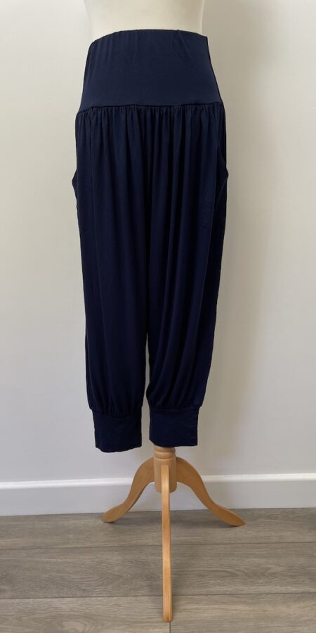 Dark blue harem pants, fits size 8-12