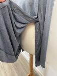 Seraphine light blue roll neck nursing top – full view