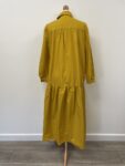 Zara mustard yellow maxi dress – full view