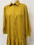 Zara mustard yellow maxi dress – full view