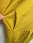 Zara mustard yellow maxi dress – full view