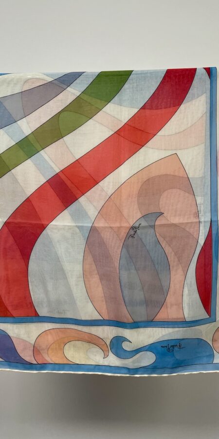 Brightly abstract printed square hijab/scarf