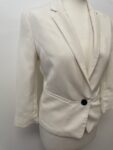 Bershka off white blazer – front