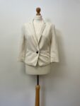 Bershka off white blazer – front