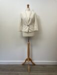 Bershka off white blazer – front