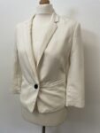 Bershka off white blazer – front
