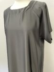 Black short sleeved abaya under dress – full view
