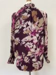 Calvin Klien plum floral blouse –