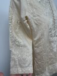 Cream Asian outfit with gold – back