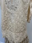 Cream Asian outfit with gold – back
