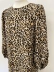 H&M leopard print long sleeved dress – full view