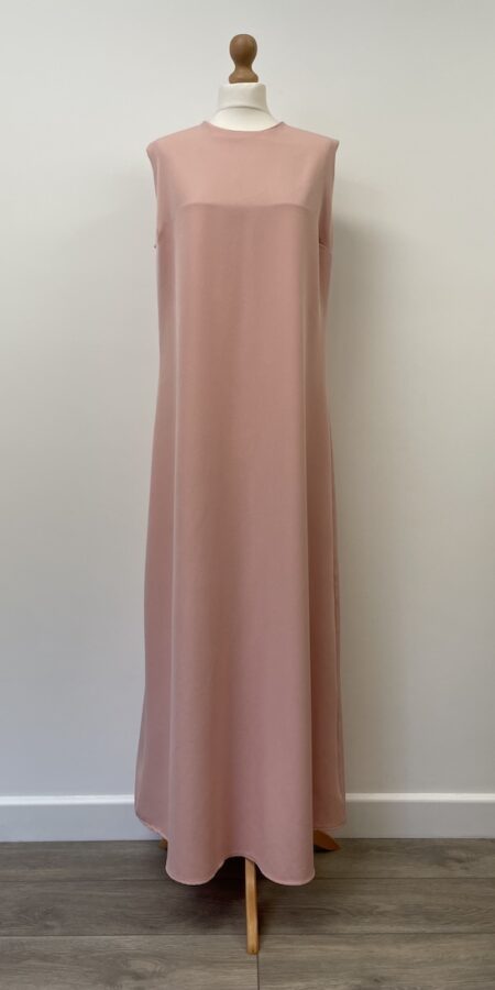 Ikraa bubblegum pink sleeveless maxi dress, size 46 (14-16)