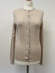 M&S beige button cardigan – full view