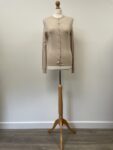 M&S Collection oatmeal colour button front cardigan, size 10