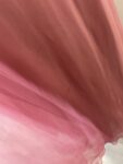 Pink chiffon beaded maxi dress – full view