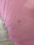 Pink chiffon beaded maxi dress – full view