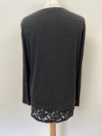 Pomodoro black and floral top – full view