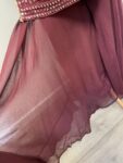 Purple sharara occasion wear suit set, size 10:12 – full view
