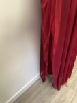 Red and gold net kaftan – full view