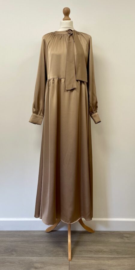Refka new with tag gold long sleeved maxi dress