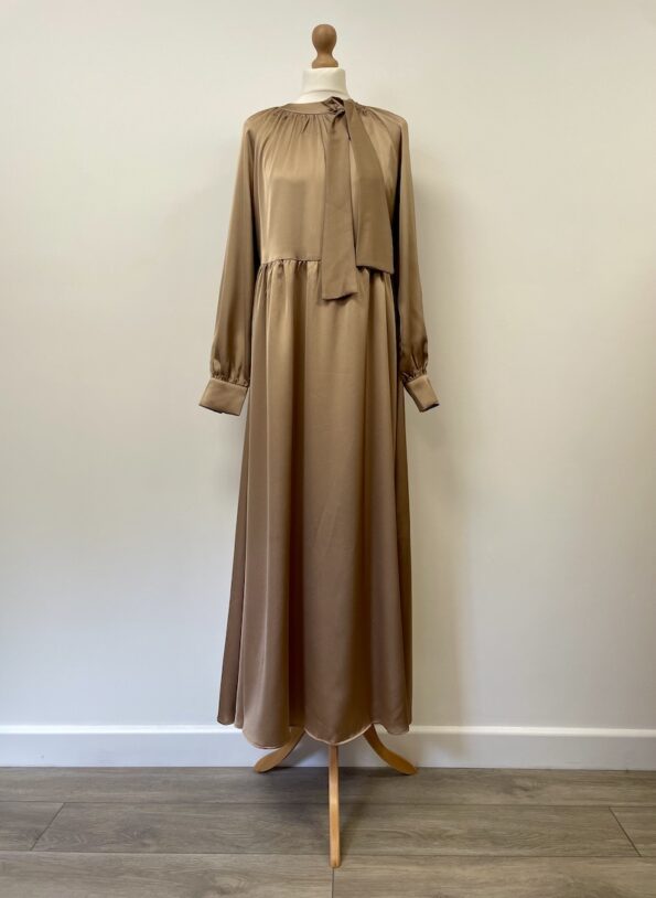 Refka new with tag gold long sleeved maxi dress